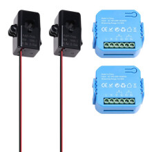 2Pcs Tuya  Life  Meter Power Production Consumption Bidirectional Power Monitor Support APP Control