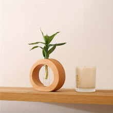 Minimalist Bamboo Flower Vase Dry Flower Decor, Chinese Minimalist Styles Home Living Room Decor, Flower Arrangement