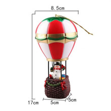 Hars Ornamenten Gloeiende Sneeuwman Heteluchtballon Decoratieve Ornamenten