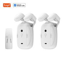 Dual TUYA WiFi Curtains Robot Roman Rod Track Automatic Curtain Opener Remote Control Curtain Motor Life