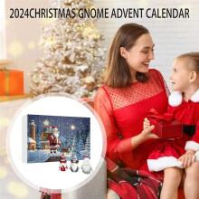 2024 Christmas Gnome AdventCalendar, 2024 Christmas Countdown Calendar with Collectible Gnome Plush Dolls Toy