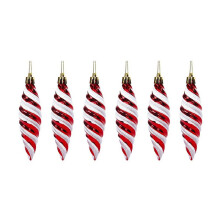 Red Christmas Tree Decoration Pendant Accessories Wedding New Year'S Window Decoration Pendant,Long Pointed Fruit