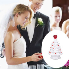 Ceramic Tree with Heart Tabletop Tree Tabletop Valentine LED Tree Vintage Christmas Decoration Battery Operated
