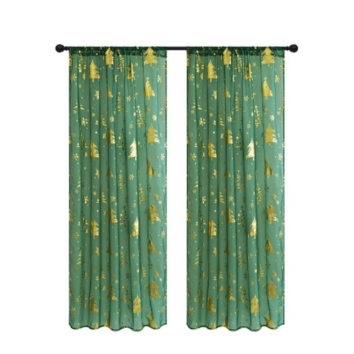 2 Peças de Cortinas Festivas de Natal com Estampa de Flocos de Neve para Janela de Sala de Estar 52 Polegadas de Largura X 94,9 Polegadas de