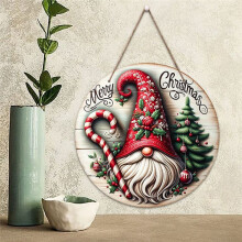 20x20x0.3cm Christmas Decoration Supplies Wooden Hanging Home Xmas Decor Door Plaque Layout Background Supplies