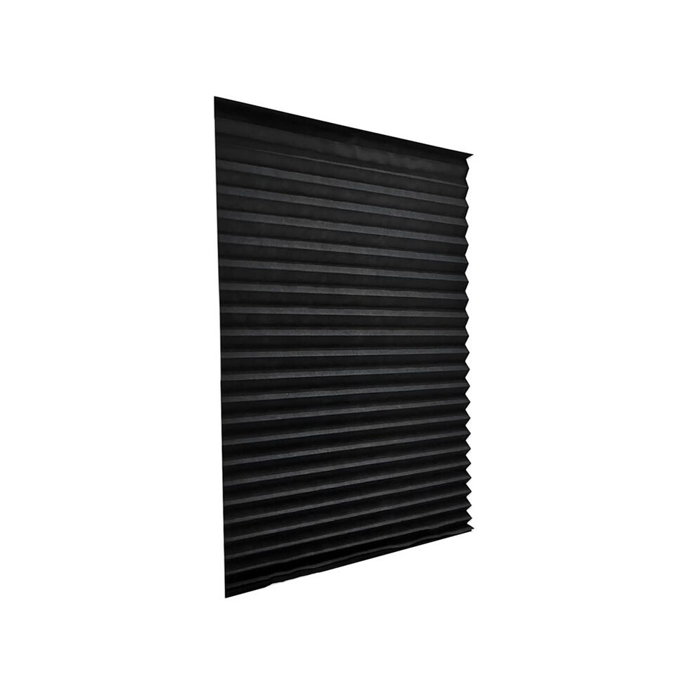 Unisex Light Cordless Blackout Pleated Fabric Shade Window Shades Blinds Darkening Temporary Filtering Pleated Paper Shade 2Pcs
