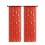 2 Cortinas Transparentes de Natal com Estampa de Flocos de Neve para Janela para Sala de Estar 52 Polegadas de Largura X 83,9 Polegadas de Comprimento 2