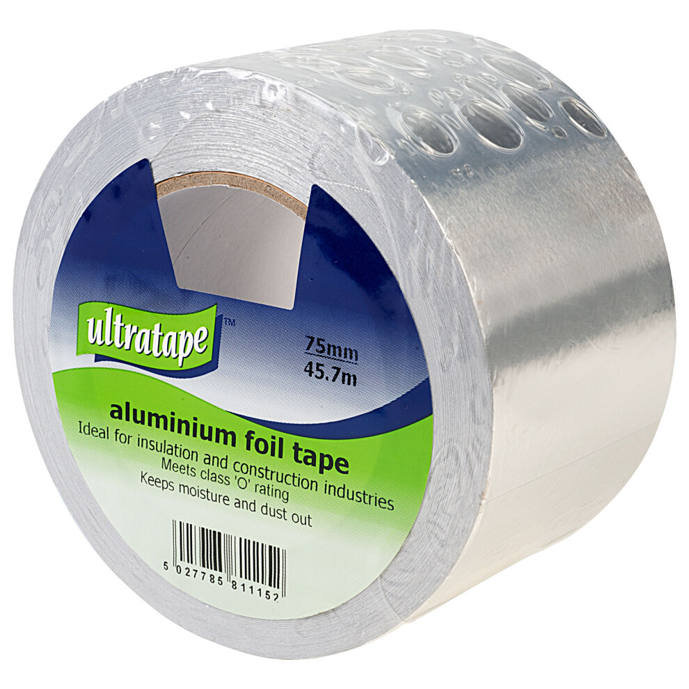 Ultratape Aluminium Foil Tape 75Mm X 45.7M 5027785811152