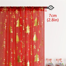 2 Cortinas Navideñas Transparentes con Estampado de Copos de Nieve para Sala de Estar, 52 Pulgadas W X 83.9 Pulgadas L