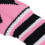 3er-Set gestrickte Golfschlägerabdeckungen Pompon Pink/Schwarz 7