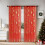 2 Cortinas Transparentes de Natal com Estampa de Flocos de Neve para Janela para Sala de Estar 52 Polegadas de Largura X 83,9 Polegadas de Comprimento 3