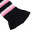 3er-Set gestrickte Golfschlägerabdeckungen Pompon Pink/Schwarz 11
