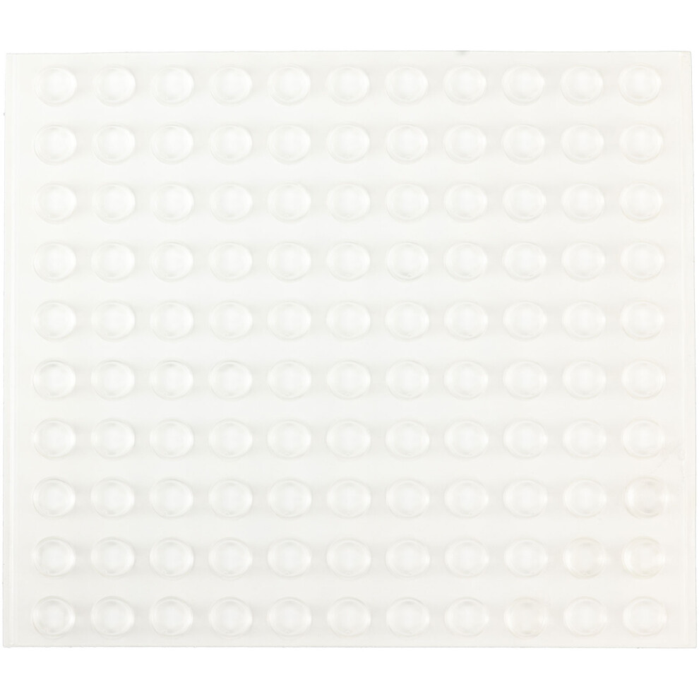 R-Tech 310004 Pu Round Protective Feet Ã12.7 X 3.5 - Clear - Sheet 100 5053556003402