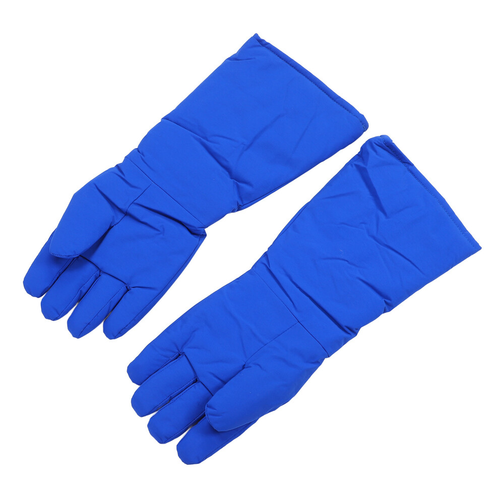 2 Pcs Ln2 Gloves 48Cm, 4-Layer Low Temp Resistant Liquid Nitrogen Protective Gloves 8331387341601