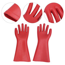 Rotgummi-Isolierhandschuhe 12 kV, 2 Stück, 1,8 mm