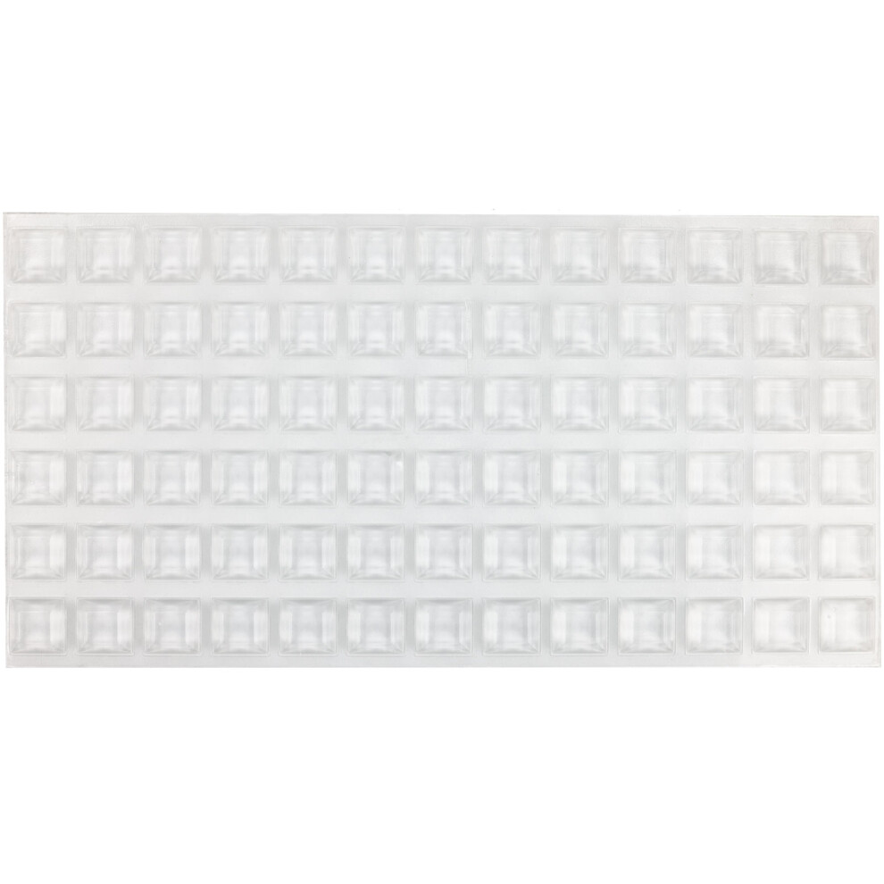 R-Tech 310009 Pu Square Protective Feet 20.5 X 20.5 X 7.5 - Clear - Sheet 78 5053556003457