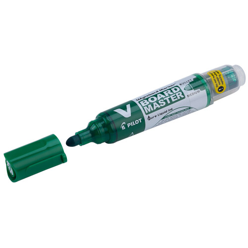 Pilot Pilot V Board Marker Pen, Green (Pack of 10)