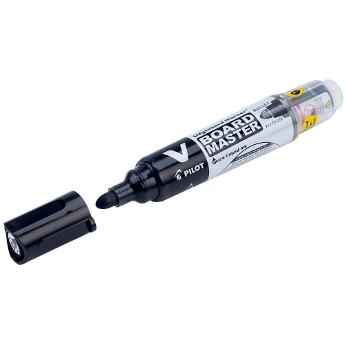 Pilot Pilot V Board Marker Pen, Black (Pack of 10)
