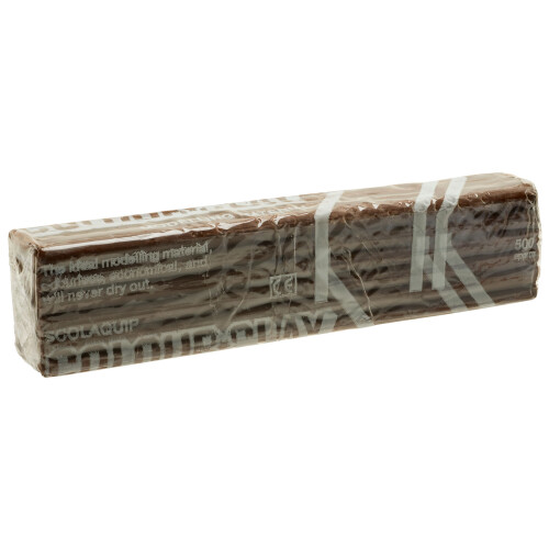 Scola 10103/39 Colour Clay 500g- Dark Brown