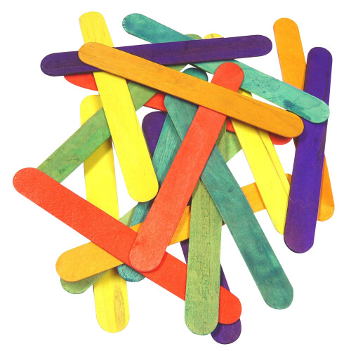 Rapid Rapid Coloured Lollipop Sticks Jumbo - Pack of 100