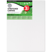 Daler Rowney Simply Canvas Pack of 3 - 30 x 40cm / 12 x 16 Inch