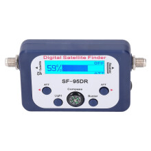 Satellite Signal Finder with LCD Display, 950‑2150MHz Digital Meter and Buzzer for Dish Alignment