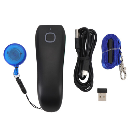 Wireless 1D Barcode Scanner C740, 165ft Range, Rechargeable Battery 2