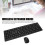 Set tastiera e mouse wireless 2.4G & ergonomico in ABS 3