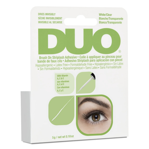 DUO, Brush On Striplash Adhesive, Wit/Wit,  0,18 oz (5 g)