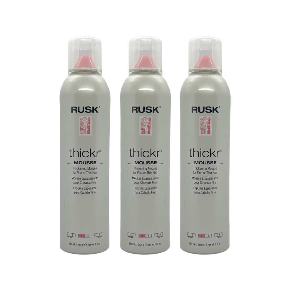 Photos - Hair Styling Product Rusk Thickr Thickening Mousse 8.8 Oz (Pack of 3)