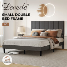 Levede Small Double Soft Foam Linen Bed Frame