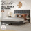 Levede Small Double Soft Foam Linen Bed Frame 1