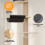 Skylos Floor to Ceiling Cat Tree Adjustable 4