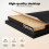 Levede L-Shape Gaming Desk RGB LED 4 Drawers Black 4