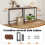 Levede Slim Industrial Console Table Brown 5