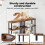 Levede Slim Side Table 3 Tier Narrow Sofa End 4