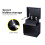Levede High Gloss RGB LED Bedside Table 2-Drawer 6