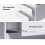Levede RGB LED High Gloss 2-Drawer Nightstand 6