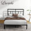 Levede Small Double Heavy Duty Metal Bed Frame Blk 6