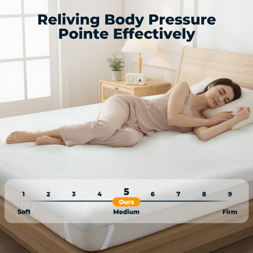 Memory Foam Mattress Topper Double Bamboo Cooling 1