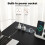 Levede L-Shape Gaming Desk RGB LED 4 Drawers Black 2