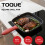 Toque Cast Iron Griddle Grill Pan Square Skillet 10