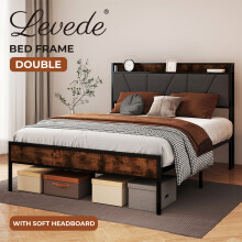Levede Double Heavy Duty Metal Storage Headboard