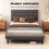 Levede Double Linen Tufted Bed Frame Grey 5