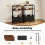 Levede Side End Table Industrial 3 Tier Wooden 6