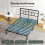 Levede Small Double Heavy Duty Metal Bed Frame Blk 4