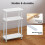 Levede Slim Side Table 3 Tier Narrow Sofa End 2