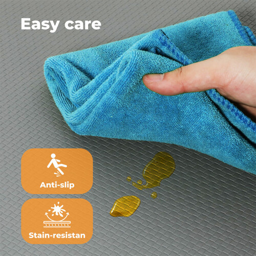 Marlow 2PC Anti-Fatigue PU Kitchen Mat Grey 2