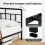 Levede Small Double Heavy Duty Metal Bed Frame Blk 2
