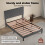 Levede King Soft Foam Upholstered Headboard Bed Gy 3